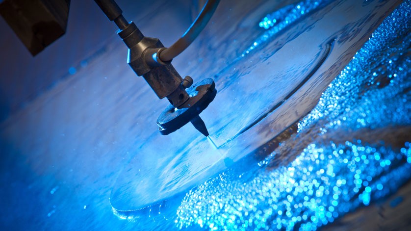 Découpe au jet d'eau