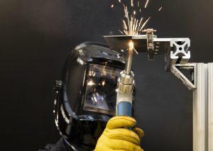 Laser welding magnets
