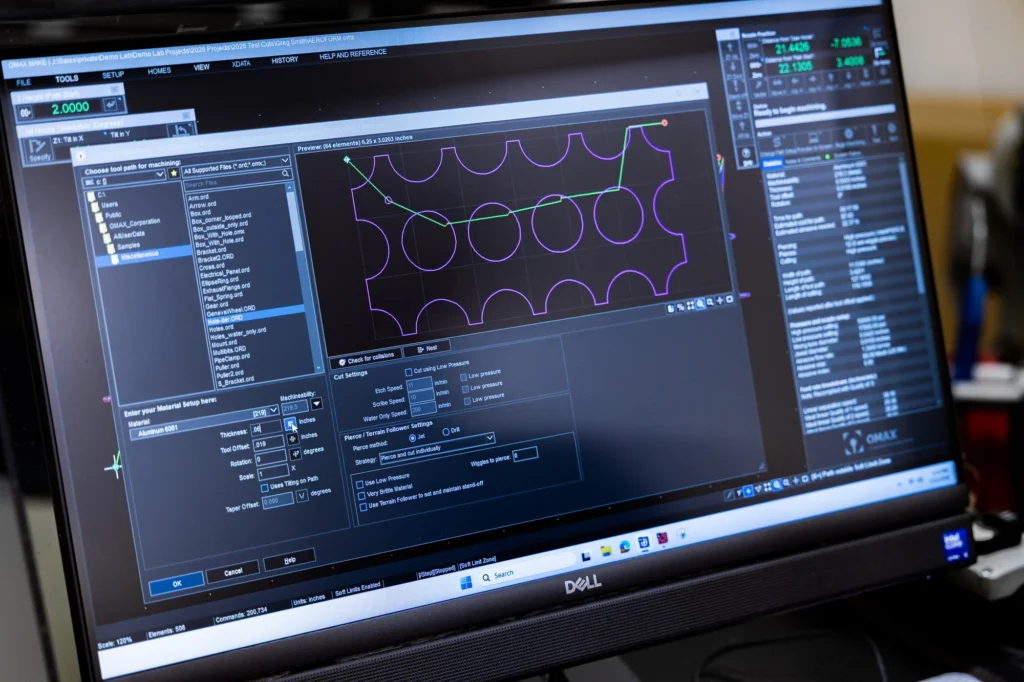 OMAX IntelliMAX software for waterjet